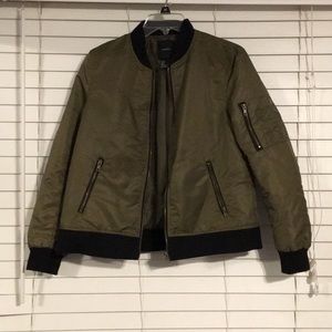 Military Green Bomber Jacket
